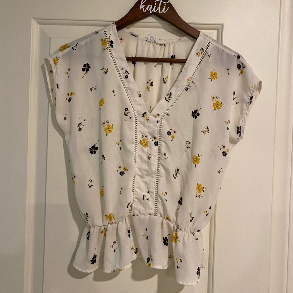 Sienna Sky Floral Blouse, Size Small
